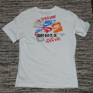 ナイキ(NIKE)のナイキ Tシャツ ホワイト ロゴプリント  nike tee メンズ L 美品(Tシャツ/カットソー(半袖/袖なし))