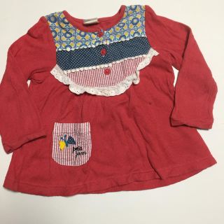 プチジャム(Petit jam)のプチジャム♡赤いトップス♡難あり！95(Tシャツ/カットソー)