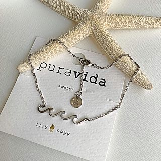 プラヴィダ(Pura Vida)のPuravida☆アンクレット《Delicate Wave＊Silver》(アンクレット)