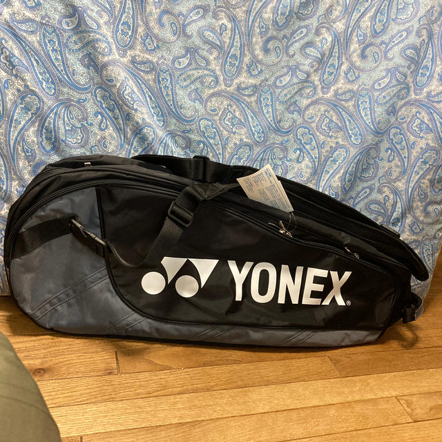 YONEX テニス ラケットバッグ 6本入り　ブラック×グレー リュック