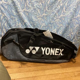 ヨネックス(YONEX)の YONEX テニス ラケットバッグ 6本入り　ブラック×グレー リュック(バッグ)