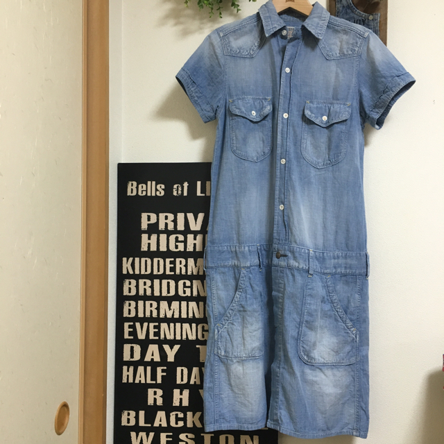 DENIM DUNGAREE(デニムダンガリー)の❀160デニム&ダンガリーシャツワンピ❀ レディースのワンピース(ロングワンピース/マキシワンピース)の商品写真