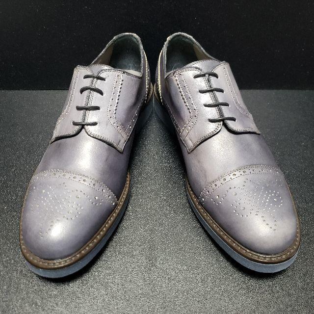 ポリーニ（POLLINI） イタリア製革靴 グレー EU41
