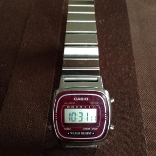 カシオ(CASIO)のレトロ♡クラシカルなデジタル時計取説つき(腕時計)