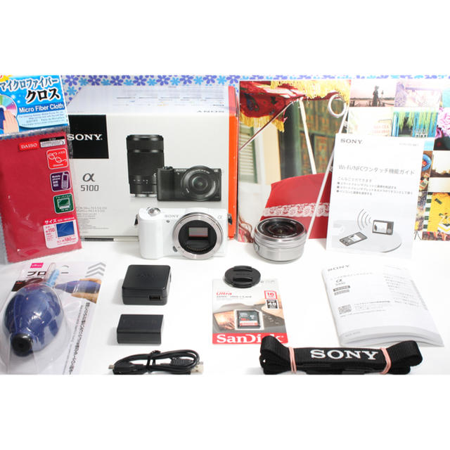 SONY(ソニー)の専用❤️極美品❤️SONY α5100 パワーズームキット❤️Wi-Fi機能搭載 スマホ/家電/カメラのカメラ(ミラーレス一眼)の商品写真