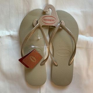 ハワイアナス(havaianas)のhavaianas slim sand grey EU41-42(ビーチサンダル)