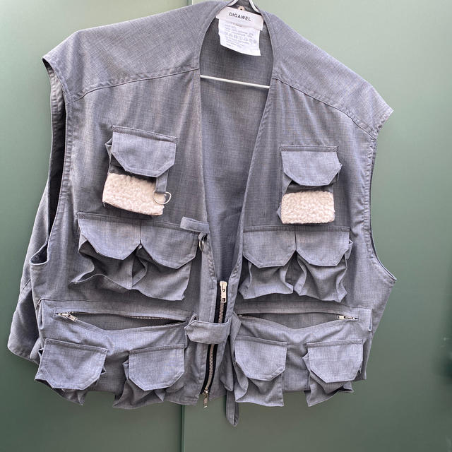 digawel fishing vest gray