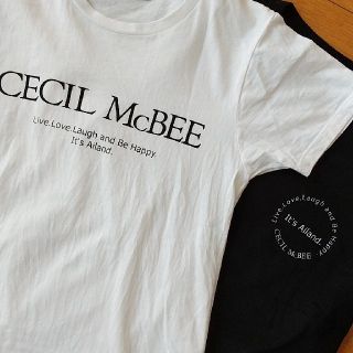 セシルマクビー(CECIL McBEE)のｾｼﾙ ﾓﾉﾄｰﾝ Tｼｬﾂｾｯﾄ(Tシャツ(半袖/袖なし))