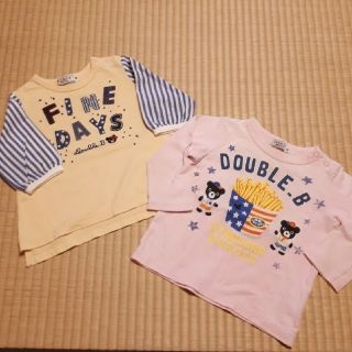 ダブルビー(DOUBLE.B)の★mikihouse DOUBLE.B ﾛﾝTｾｯﾄ★(Ｔシャツ)