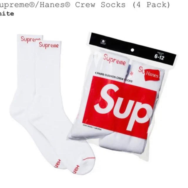 Supreme(シュプリーム)のsupreme hanes socks 靴下 ソックス バラ売 メンズのレッグウェア(ソックス)の商品写真