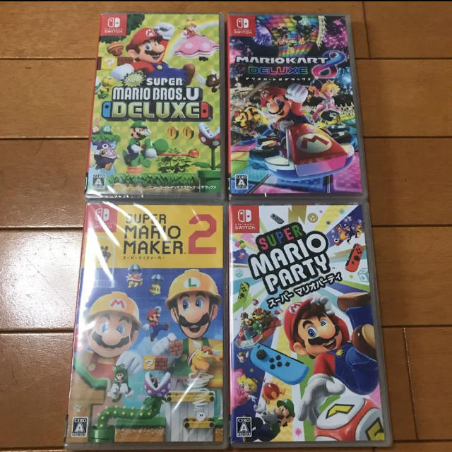 ニンテンドースイッチソフト 4本セット 新しいプレセール エンタメ