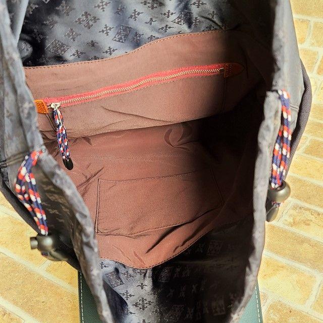 Russet(ラシット)のラシット ☆ロゴ巾着 キャンバス トートバッグ A4OK ロゴワッペン レディースのバッグ(トートバッグ)の商品写真