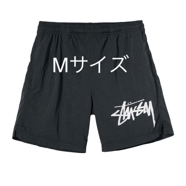 STUSSY(ステューシー)のMサイズ STUSSY / NIKE WATER SHORT BLACK 黒 メンズのパンツ(ショートパンツ)の商品写真