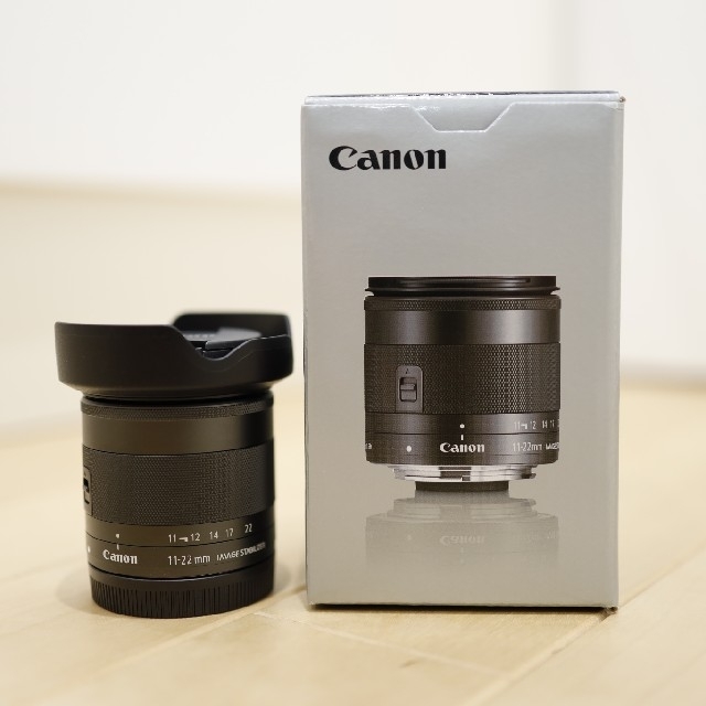 Canon(キヤノン)の極美品 キヤノン EF-M11-22mm F4-5.6 IS STM スマホ/家電/カメラのカメラ(レンズ(ズーム))の商品写真