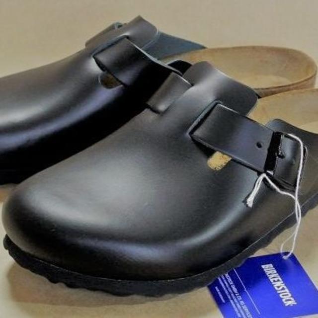 BIRKENSTOCK(ビルケンシュトック)のBirkenstockビルケンシュトックBostonボストン黒本革 EU42 メンズの靴/シューズ(サンダル)の商品写真