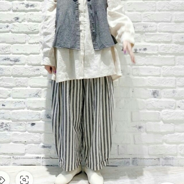 SM2(サマンサモスモス)のSM2　綿麻バルーンパンツ　古着 レディースのパンツ(カジュアルパンツ)の商品写真