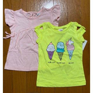 カーターズ(carter's)の新品 2枚セット 90 ★ Carter's ガールズ 半袖 シャツ 2T(Tシャツ/カットソー)