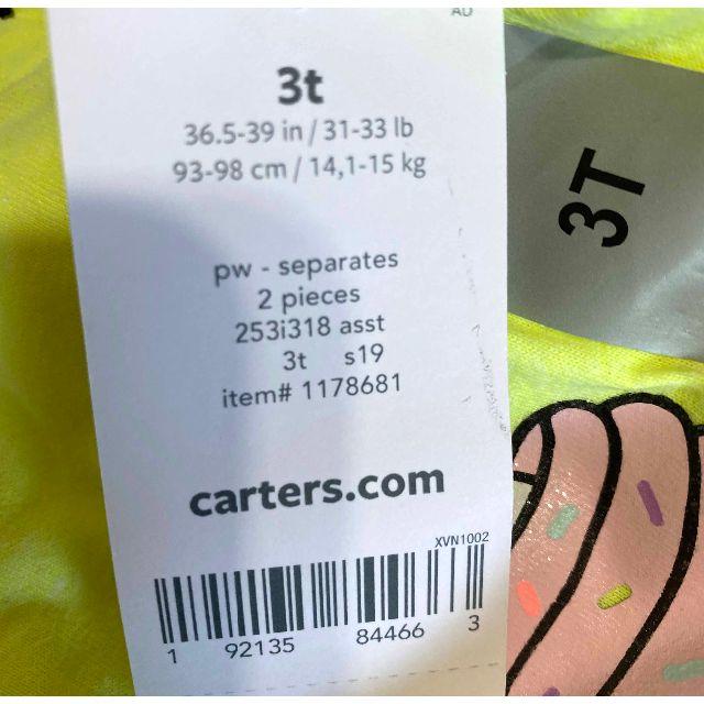 carter's(カーターズ)の新品 2枚セット 90 100 Carter's ガールズ 半袖 シャツ 3T キッズ/ベビー/マタニティのキッズ服女の子用(90cm~)(Tシャツ/カットソー)の商品写真
