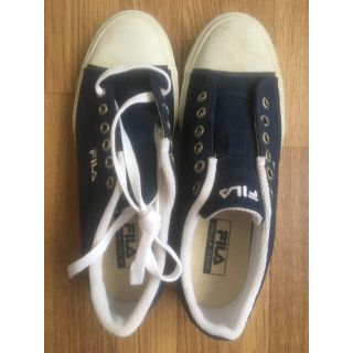 フィラ(FILA)のひろ様専用　FILA スニーカー 紺 top canvas (スニーカー)