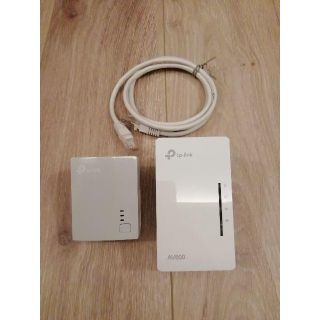 【美品】TP-Link TL-WPA4220KIT AV600 PLCアダプター(PC周辺機器)