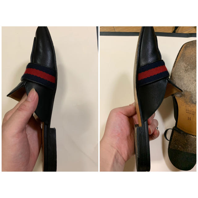 GUCCI レザースリッパ GUCCI レザースリッパ