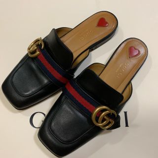 グッチ(Gucci)のGUCCI レザースリッパ(ローファー/革靴)