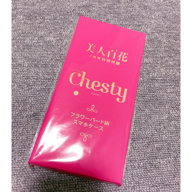 Chesty(チェスティ)の新品未開封☆Chesty フラワーバード柄スマホケース スマホ/家電/カメラのスマホアクセサリー(モバイルケース/カバー)の商品写真