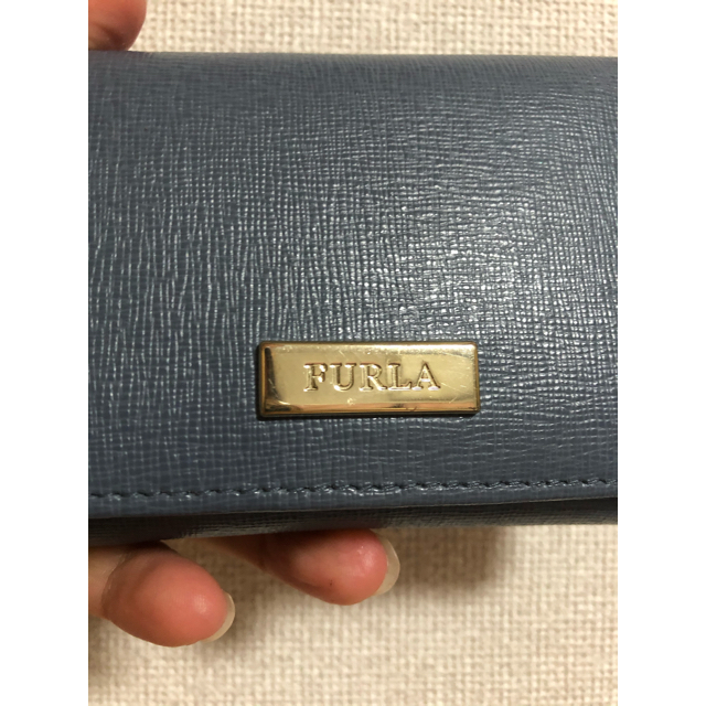 Furla(フルラ)の【美品】FURLA フルラ　ミニ財布　ライトブルー レディースのファッション小物(財布)の商品写真