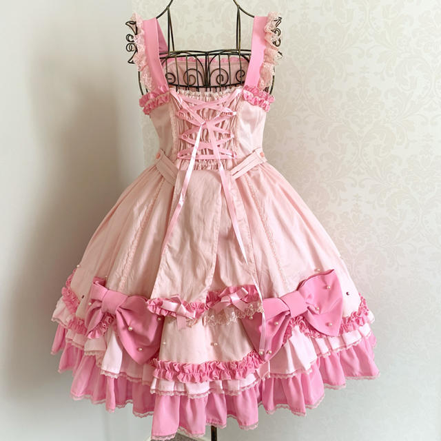 Angelic Pretty ピンク セット JSK ジャンパースカート リボン