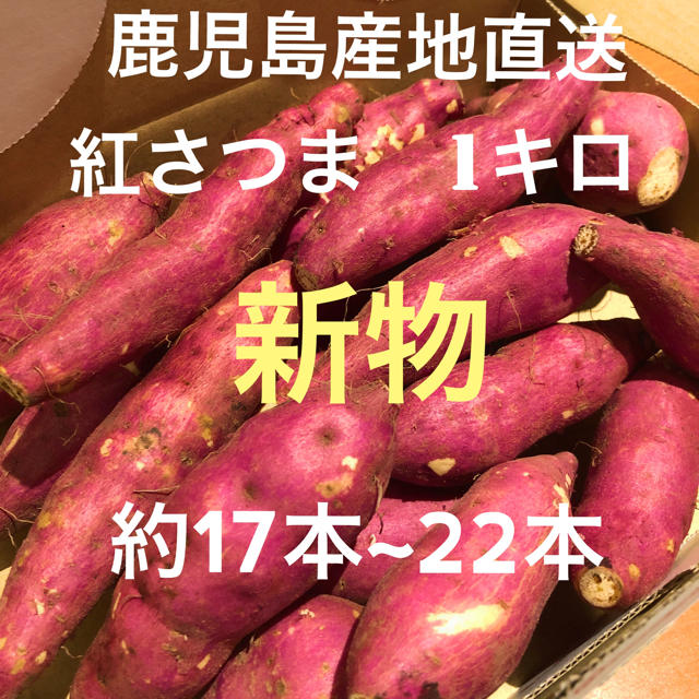 【新物】鹿児島直送 紅さつま芋　約1kg   約17~22本　サツマイモ 食品/飲料/酒の食品(野菜)の商品写真