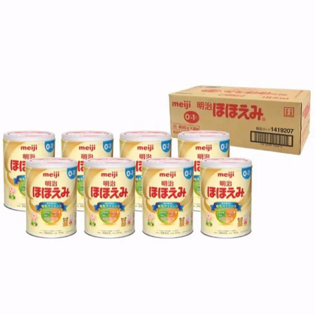 明治(メイジ)の値下げ⭐︎新品未使用　粉ミルク　ほほえみ　大缶800g キッズ/ベビー/マタニティの授乳/お食事用品(その他)の商品写真