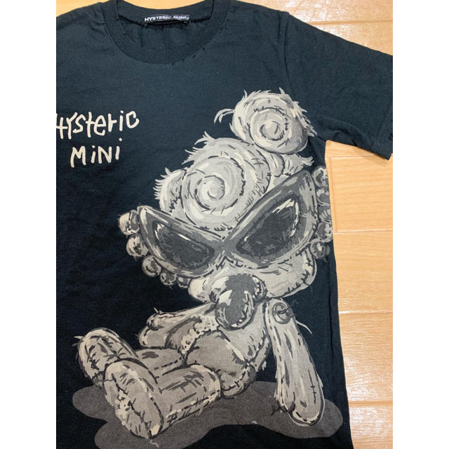 HYSTERIC MINI(ヒステリックミニ)の未使用 ヒスミニ★大人気！ミニちゃん 半袖ダメージＴシャツ★黒120 キッズ/ベビー/マタニティのキッズ服女の子用(90cm~)(Tシャツ/カットソー)の商品写真