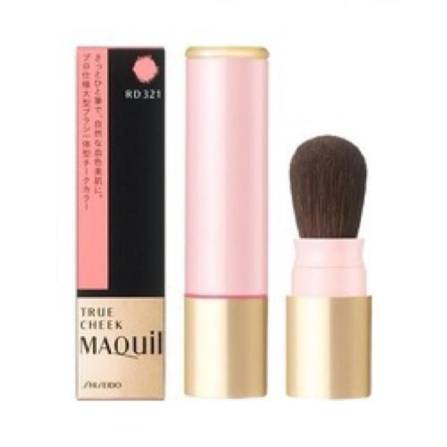 MAQuillAGE(マキアージュ)の新！マキアージュ＊ブラシ一体型チークRD コスメ/美容のベースメイク/化粧品(その他)の商品写真