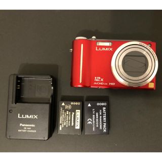 パナソニック(Panasonic)のパナソニック LUMIX DMC-TZ7 デジタルカメラ レッド(コンパクトデジタルカメラ)