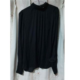 H&M ドット ハイネック ブラウス 美品(シャツ/ブラウス(長袖/七分))