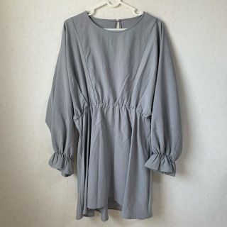 レトロガール(RETRO GIRL)のくすみグレー♡チュニック(チュニック)