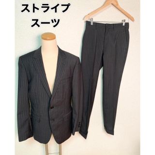 #122 【美品】 スーツ　ストライプ　italian elegance Y5体(セットアップ)