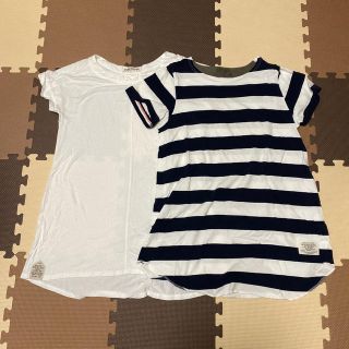 キューブシュガー(CUBE SUGAR)のCUBE SUGER キューブシュガー チュニックTシャツ2枚セット(Tシャツ(半袖/袖なし))