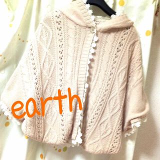 アースミュージックアンドエコロジー(earth music & ecology)のearth リバーシブルニットポンチョ❃(ポンチョ)