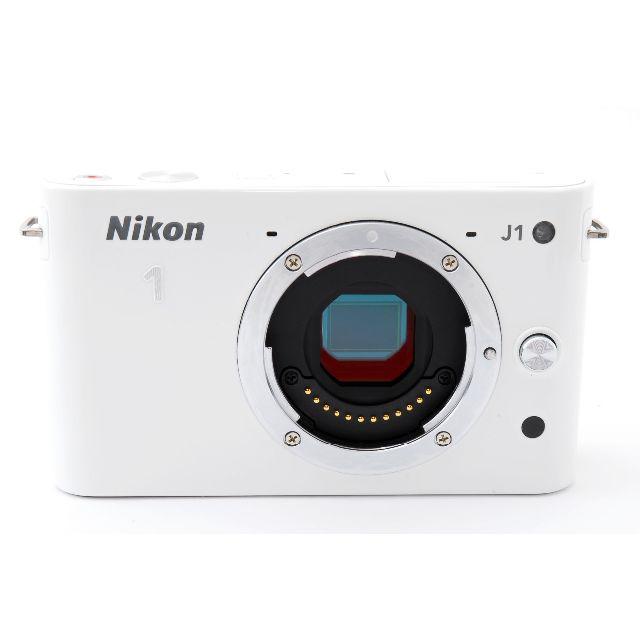 Nikon(ニコン)の❤️ニコン Nikon 1 J1 ホワイト❤️取説・元箱・スマホに送れる♪ スマホ/家電/カメラのカメラ(ミラーレス一眼)の商品写真