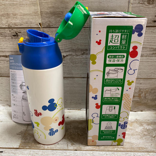 新品　ミッキー  保温・保冷超軽量ステンレス マグボトル  ダイレクト500ml インテリア/住まい/日用品のキッチン/食器(弁当用品)の商品写真