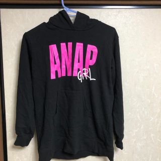 アナップキッズ(ANAP Kids)のパーカーワンピース　ロング　ANAP アナップ　girl  ガール(ワンピース)