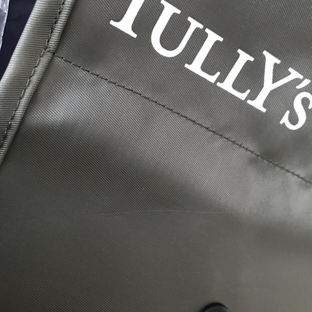 TULLY'S COFFEE(タリーズコーヒー)のタリーズ　エコバッグ　カーキ　新品未使用 レディースのバッグ(エコバッグ)の商品写真