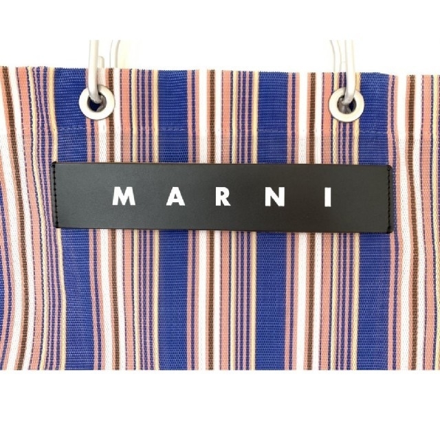 Marni(マルニ)の【美品】完売 Marniマルニフラワーカフェ マルチストライプバッグピクニック レディースのバッグ(トートバッグ)の商品写真