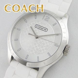 新品 COACH 腕時計 ホワイト シリコン ベルト 14502131 軽量