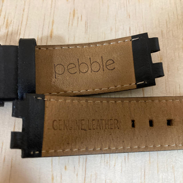 Pebble Steel ペブル 限定レザーバンド スマートウォッチ メンズの時計(腕時計(デジタル))の商品写真