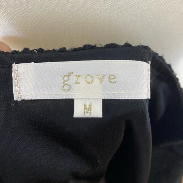 grove(グローブ)のグローブ　8分　起毛レース　チュール　ドレス レディースのフォーマル/ドレス(ミディアムドレス)の商品写真