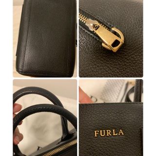 FURLA アルバ サッチェル バッグ 2way ショルダーバッグ ボストン 黒