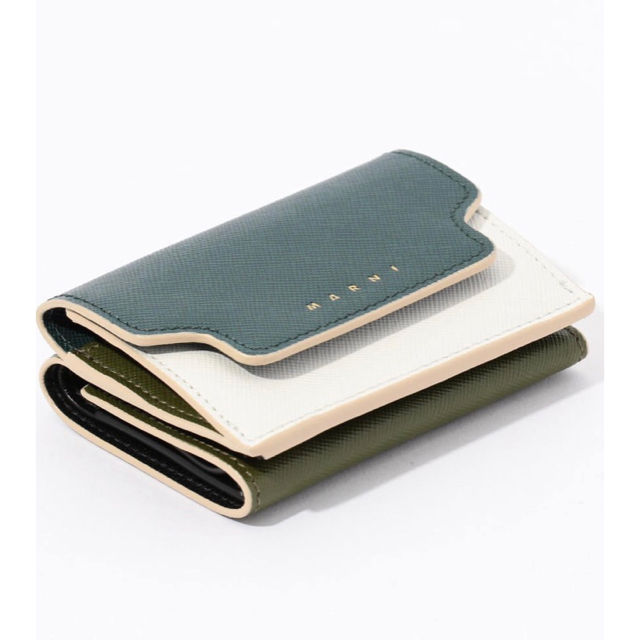 Marni(マルニ)の新品 MARNI マルニ ミニ財布 グリーン レディースのファッション小物(財布)の商品写真