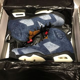 ナイキ(NIKE)の新品 NIKE JORDAN 6 - WASHED DENIM - 25.5cm(スニーカー)